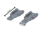 Preview: Adapter Flachstecker von 6,3 mm (F250) auf 4,8 mm (F187) FastOn AGM Bleigel Akku